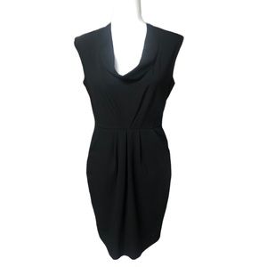 Vintage Kenneth Cole womens 6 New York black dress drape neck sleeveless party